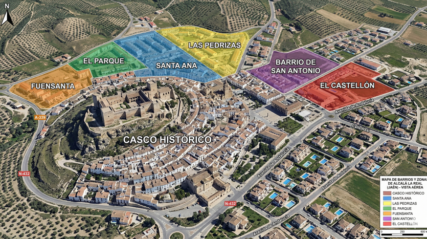 mejores barrios invertir Alcalá la Real
