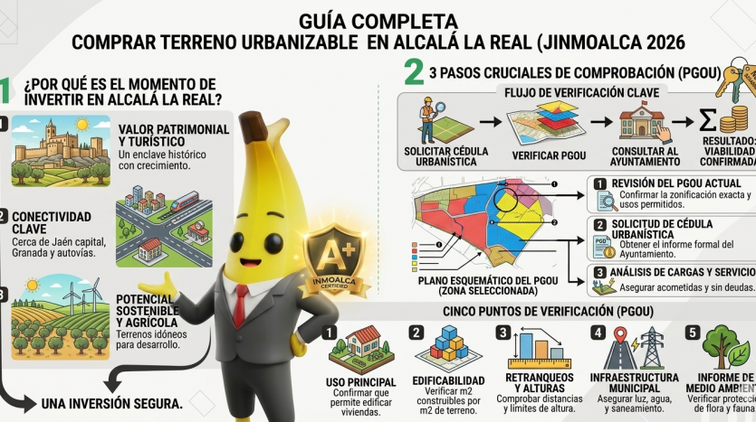 comprar terreno urbanizable Jaén plano PGOU Alcalá la Real