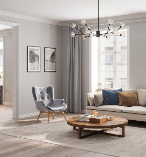 Salón decorado con home staging para vender una vivienda rápido en Alcalá la Real
