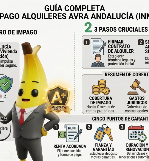 seguro impago alquileres AVRA Andalucía contrato propietario