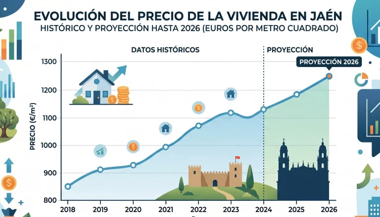 Gráficos de evolución de precios de Jaén.