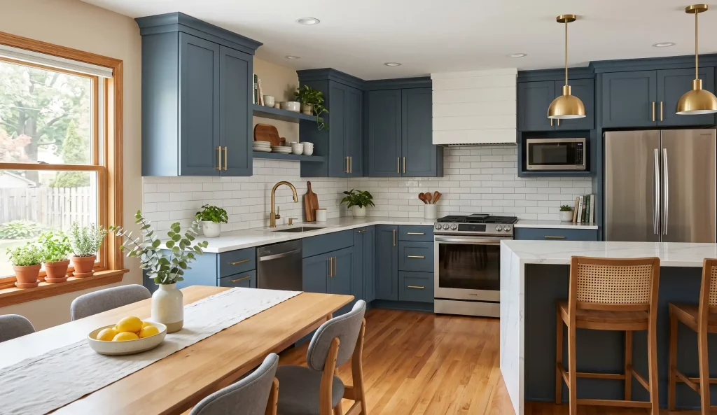 Cocina renovada con pequeños cambios para aumentar el valor inmobiliario.