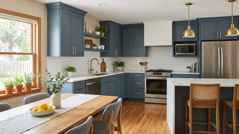 Cocina renovada con pequeños cambios para aumentar el valor inmobiliario.